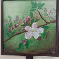 Картина "яблоня"