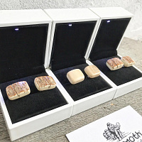 MAMMOTH WORKSHOP & GALLERY / Запонки из бивня мамонта (серия "Paleolith")